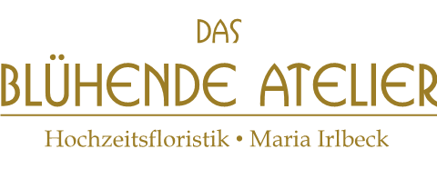 Das blühende Atelier, Brautstrauß · Deko · Hussen München, Logo