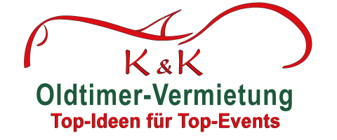 K & K Oldtimer-Vermietung | Hochzeitsauto | Oldtimerbus | T1 Bulli, Hochzeitsauto · Kutsche München, Logo