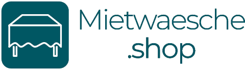 Mietwaesche.shop - Hussen, Tischdecken & mehr, Brautstrauß · Deko · Hussen München, Logo