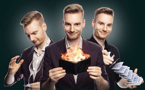 Andi von Enjoy Magic, Showkünstler · Kinder Penzberg, Logo