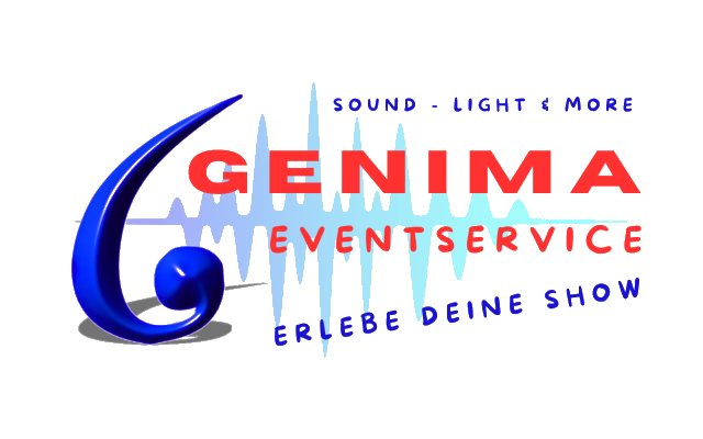 Genima Eventservice - professionelle, moderne Sound- & Licht-Anlagen, Technik &middot; Verleih &middot; Zelte M&uuml;nchen, Logo